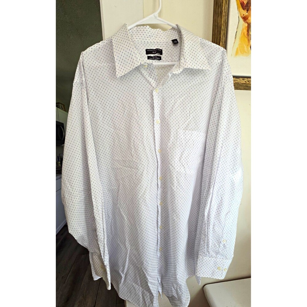 Shaquille O'Neal Shaq XLG Cooling Button-Up Dress Shirt Sizes 19-34/35